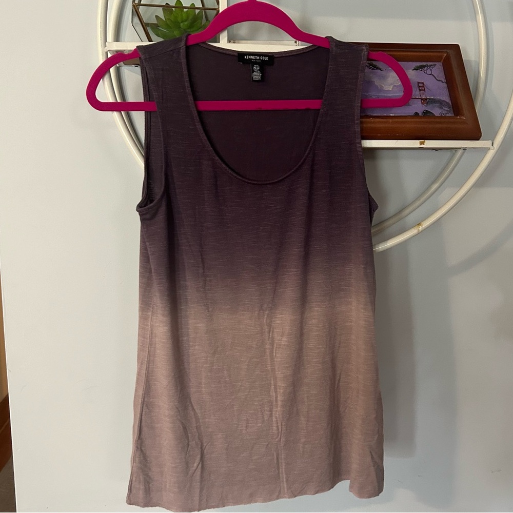 Kenneth Cole Women's Small S Purple Ombré Sleeveless Tank Top